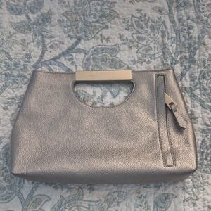 The Limited Silver Purse With Magnetic Closure. 1 Outside, 2 Inside Pockets. NWT